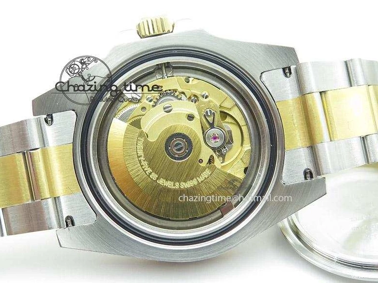 Black A2836 LN YG Submariner SS Bracelet Markers on Dial Diamonds 116613 0418